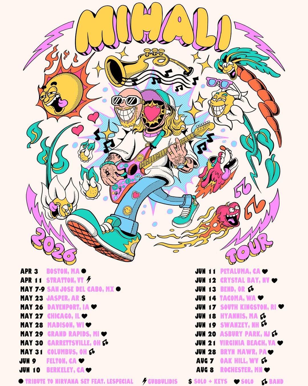 Mihali Tour Poster 2026